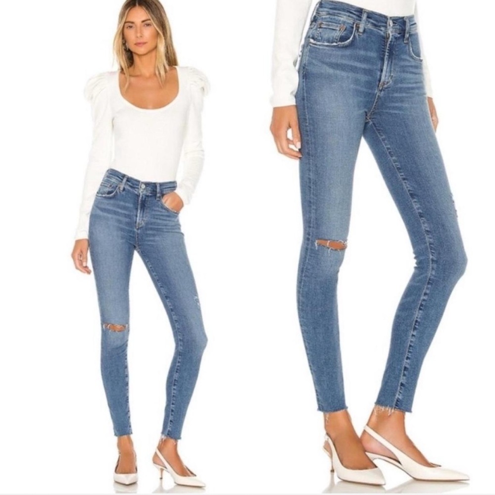 Agolde Sophie distressed Ankle Skinny Jean Size 26